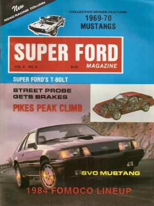 SUPER FORD UNCIRCULATED 1983 SEPT - NEW FORDS, R. SMITH, THUNDERBOLT